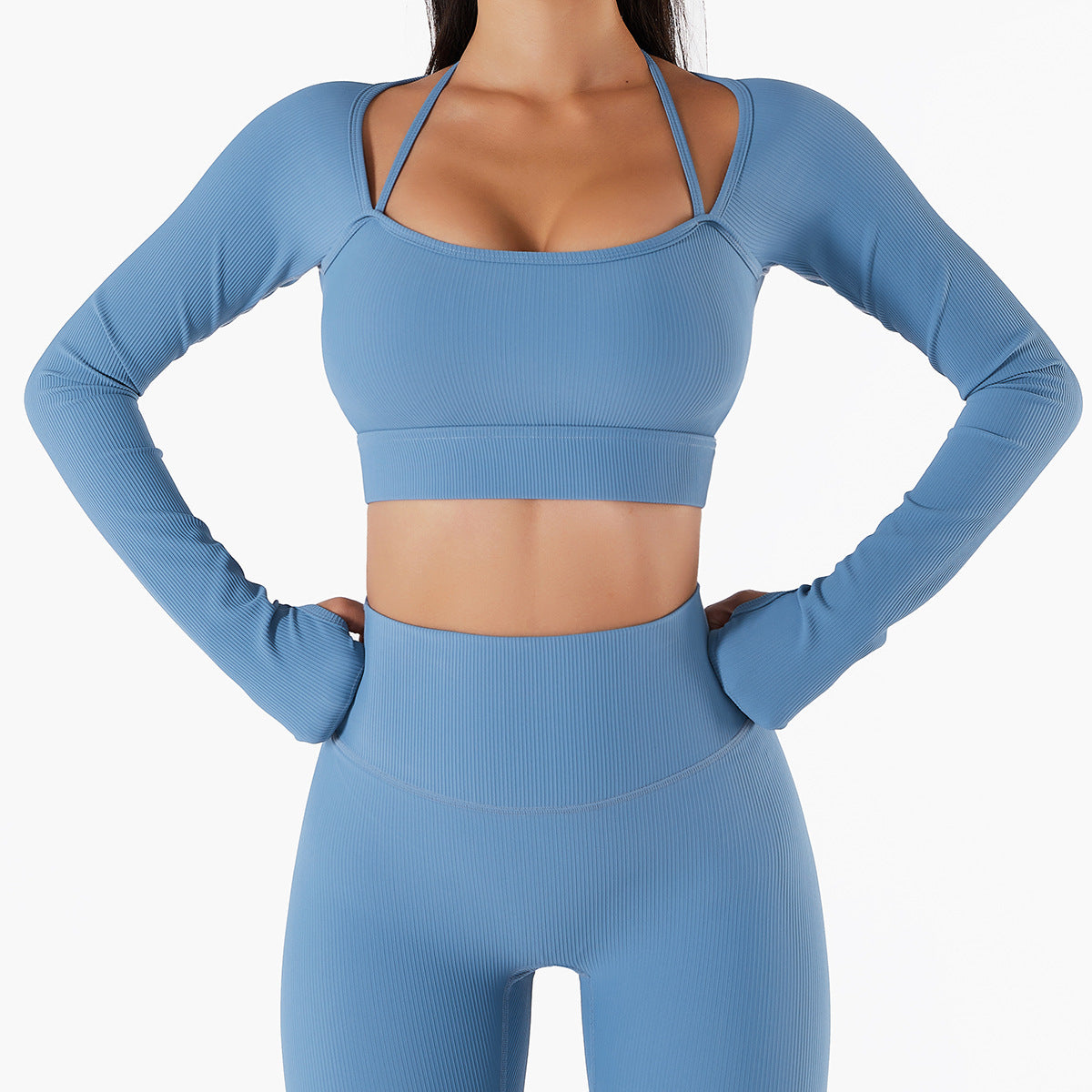 Long‑sleeve, quick‑dry performance top with built‑in support, a slim sculpting fit, and high‑stretch comfort for every flow.