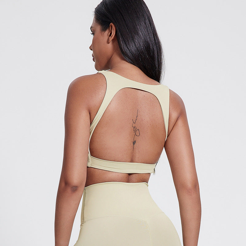Shock‑support training bra with a sleek, sculpting fit and elevated no‑sag stability for running, yoga, and Pilates.