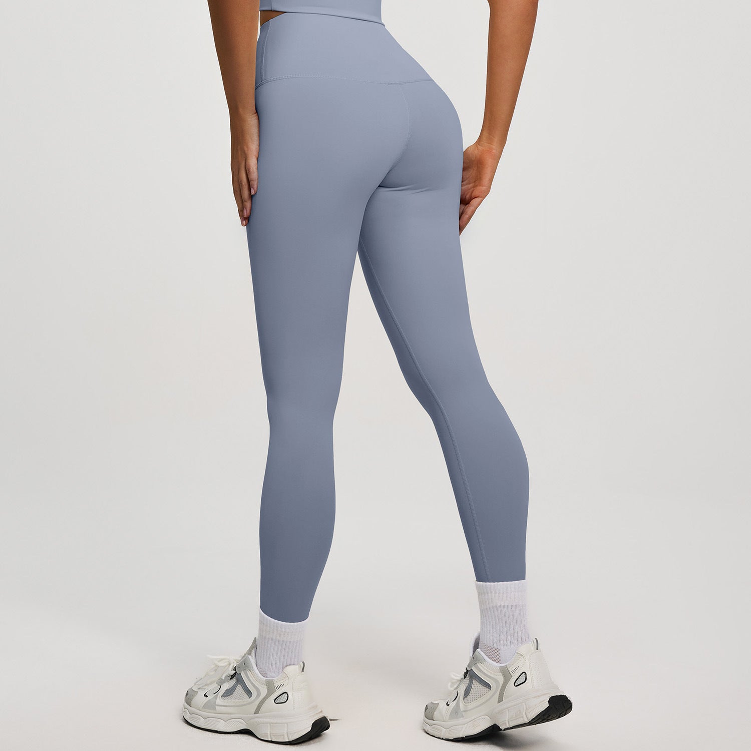 High‑waisted, no‑T‑line sculpting leggings with a sleek, elevated peach‑lift silhouette.